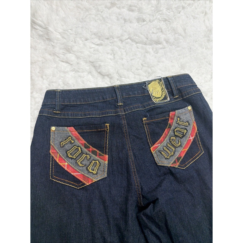 Vintage Rocawear Jeans Women's 16 Bootcut Embroidered Logo Dark Wash 90's Y2K